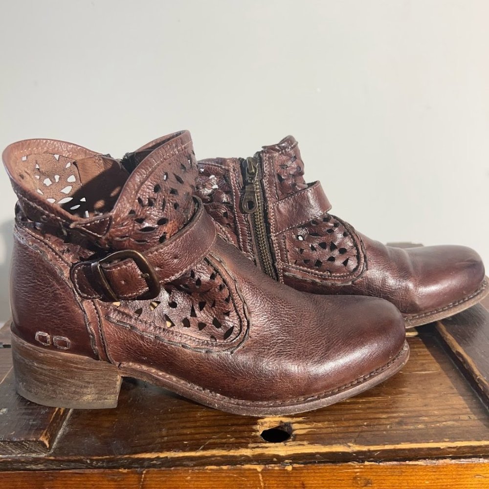Bed Stu Heather-Teak Dip Dye Boots Size 9